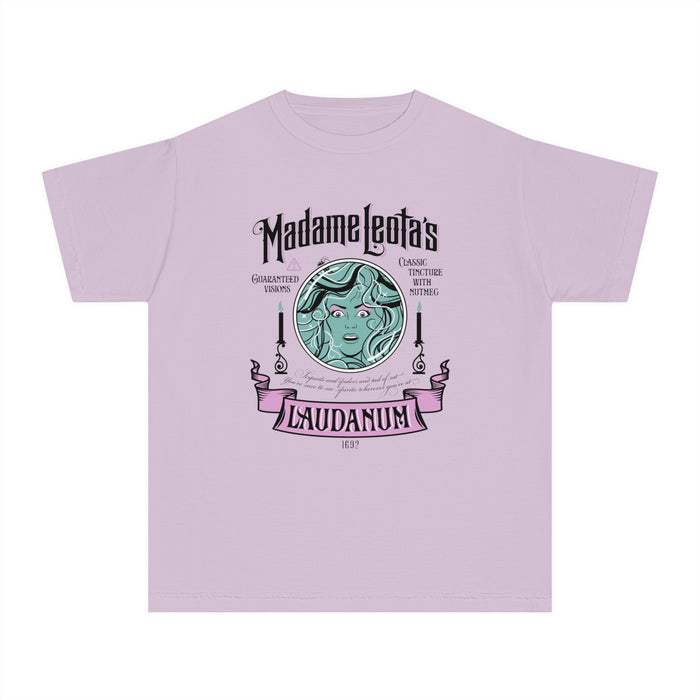 Madame Leota’s Laudanum Teal Comfort Colors Youth Midweight Tee