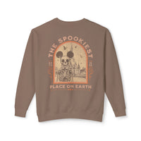 The Spookiest Place on Earth 1955 Unisex Lightweight Comfort Colors Crewneck Sweatshirt