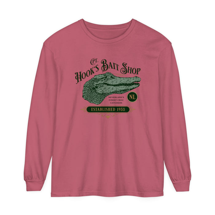 Captain Hook’s Bait Shop Comfort Colors Unisex Garment-dyed Long Sleeve T-Shirt