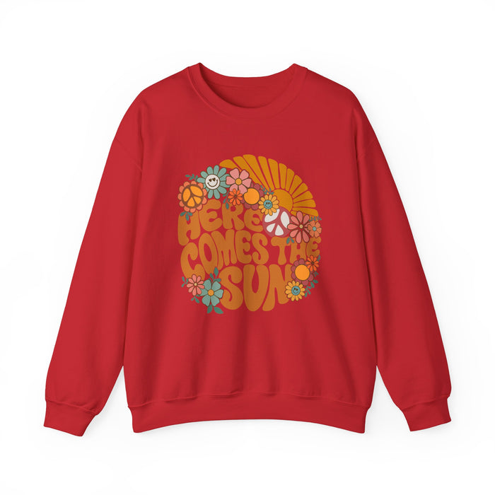 Here Comes The Sun Gildan Unisex Heavy Blend™ Crewneck Sweatshirt