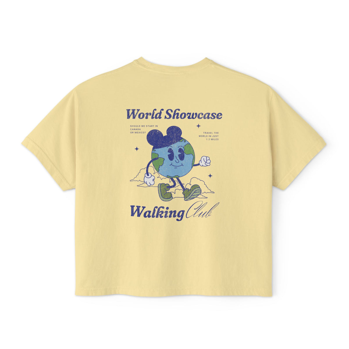 World Showcase Walking Club Comfort Colors Women's Boxy Tee