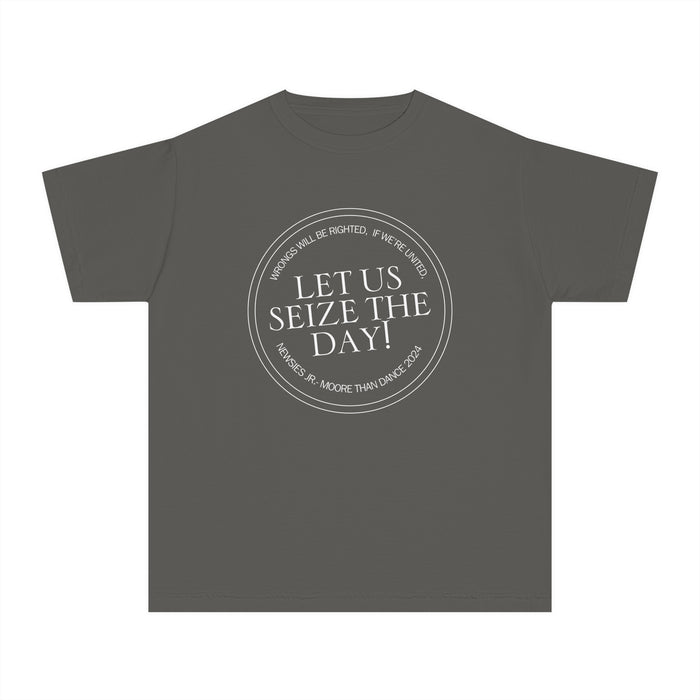 Let Us Seize The Day Comfort Colors Youth Midweight Tee