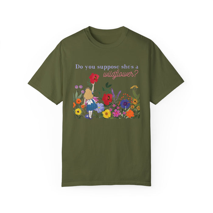 Do You Suppose She's A Wildflower Comfort Colors Unisex Garment-Dyed T-shirt