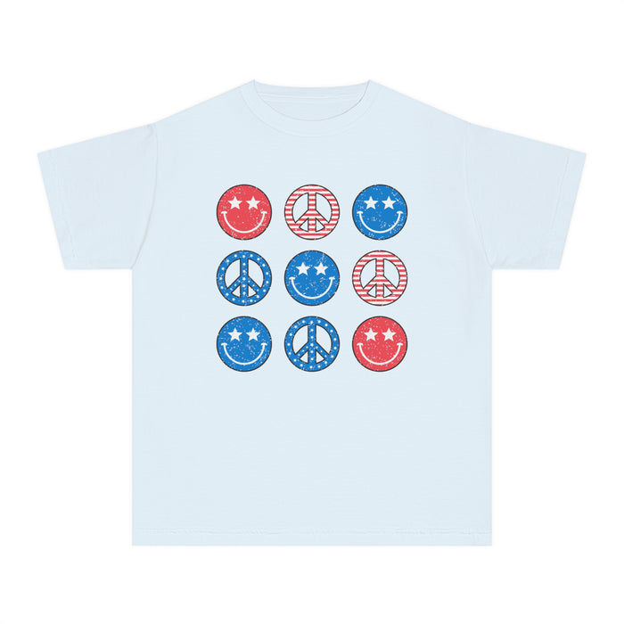 Patriotic Smiles Comfort Colors Youth Midweight Tee