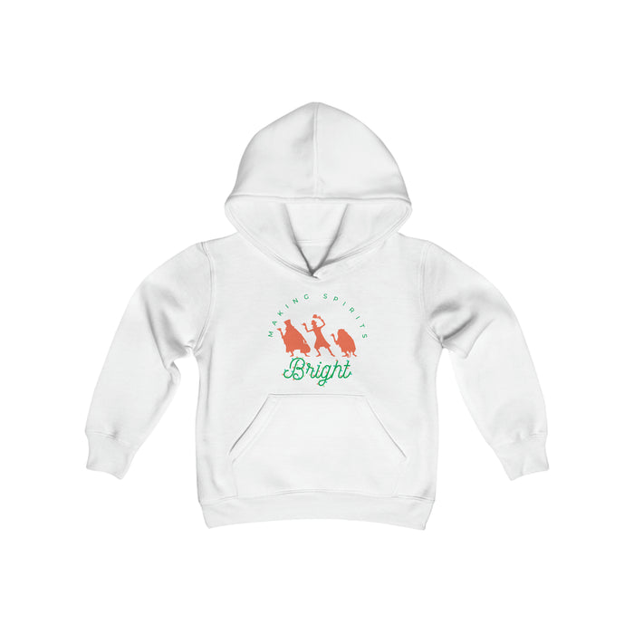 Making Spirits Bright Gildan Youth Heavy Blend Hooded Sweatshirt