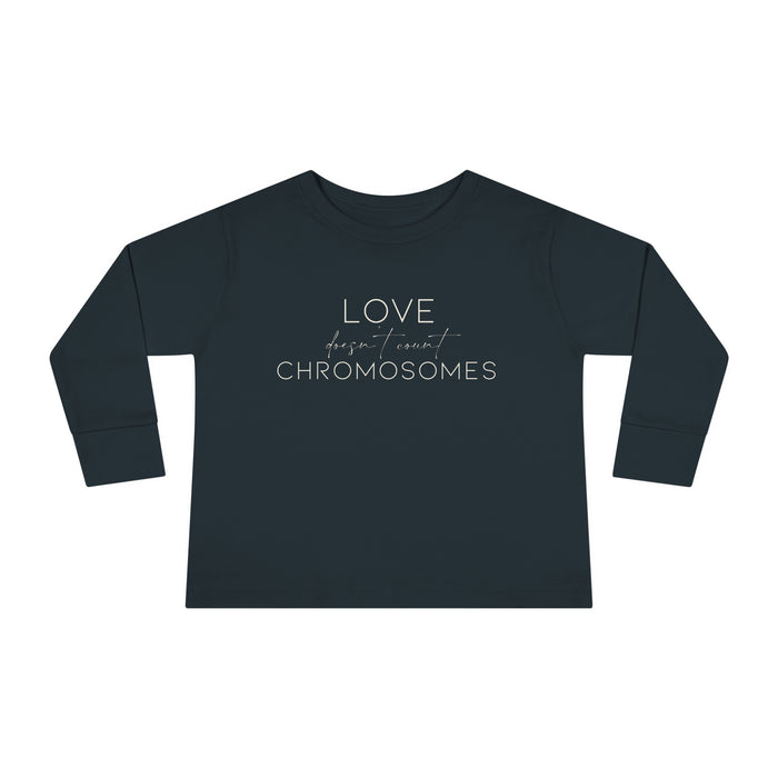 Joey's Journey Chromosome 6q Deletion Awareness Rabbit Skins Toddler Long Sleeve Tee