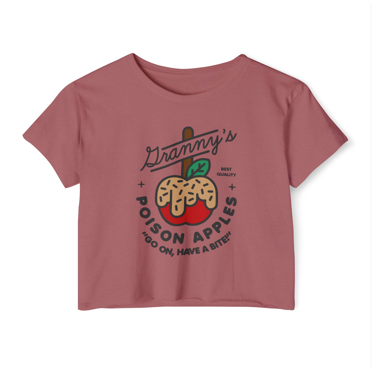 Granny's Poison Apples Women's Festival Crop Top