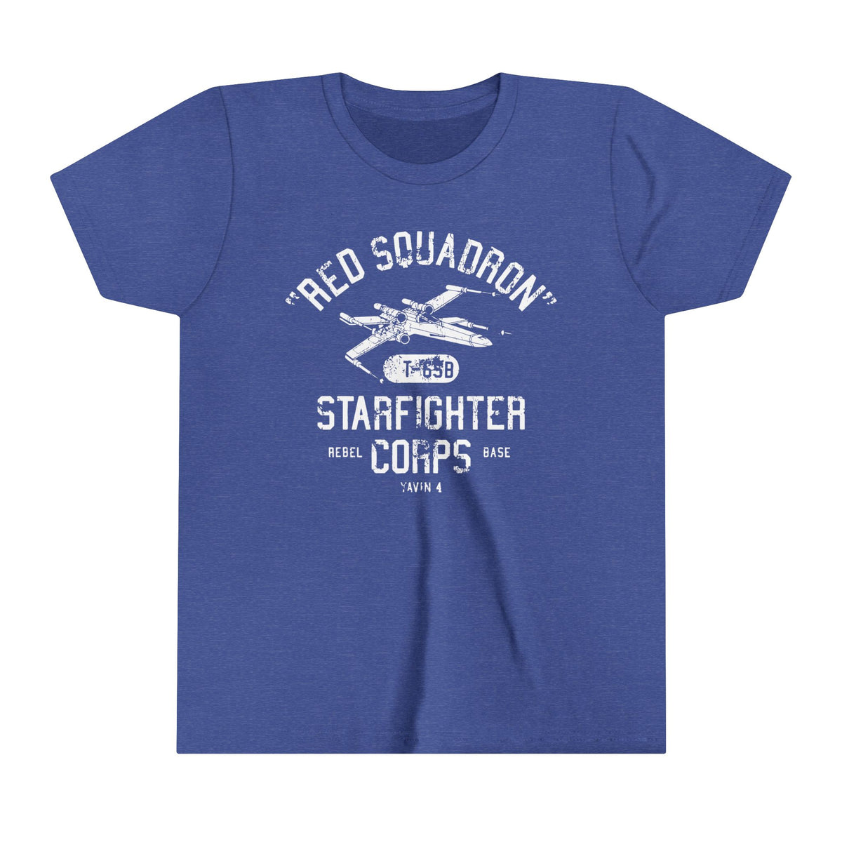 Red Squadron Starfighter Corps Bella Canvas Youth Short Sleeve Tee