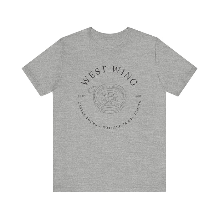 West Wing Castle Tours Bella Canvas Unisex Jersey Short Sleeve Tee