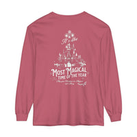 It's The Most Magical Time of the Year Castle Comfort Colors Unisex Garment-dyed Long Sleeve T-Shirt