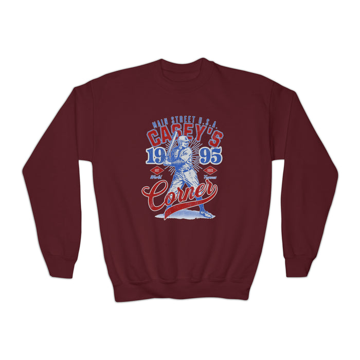 Casey’s Corner Distressed Gildan Youth Crewneck Sweatshirt