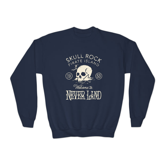 Skull Rock Gildan Youth Crewneck Sweatshirt