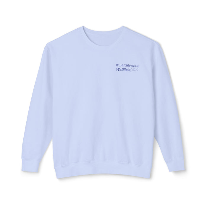 World Showcase Walking Club Unisex Lightweight Comfort Colors Crewneck Sweatshirt