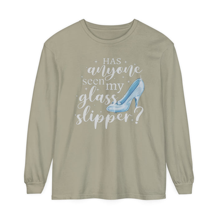 Has Anyone Seen My Glass Slipper? Comfort Colors Unisex Garment-dyed Long Sleeve T-Shirt