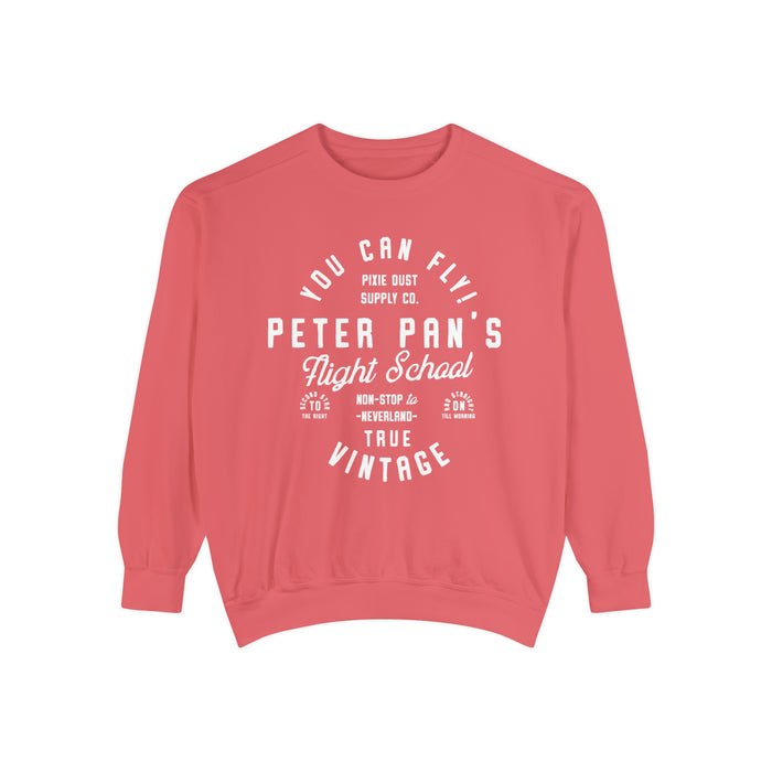 Pan's Flight School Comfort Colors Unisex Garment-Dyed Sweatshirt