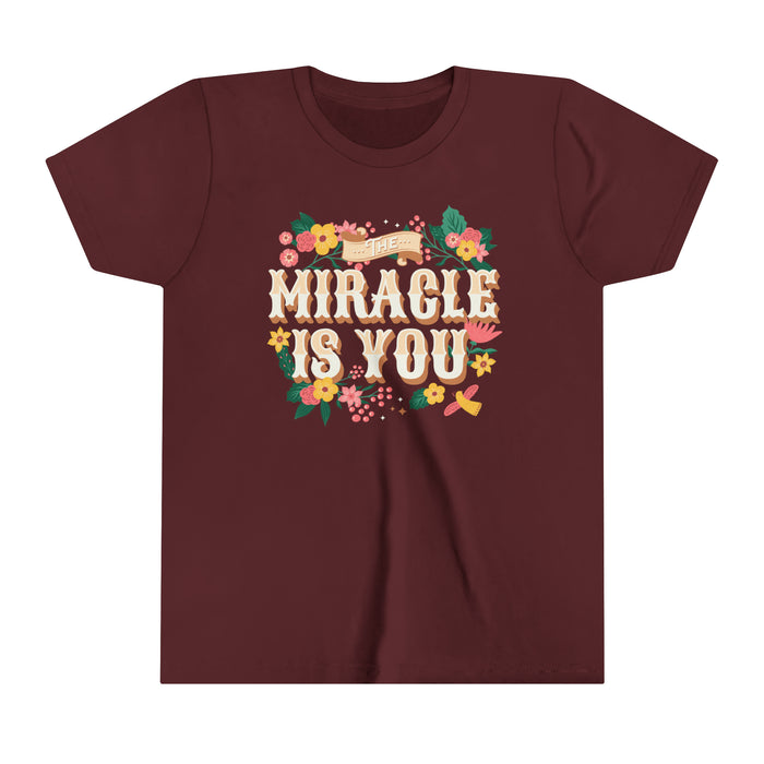 The Miracle Is You Bella Canvas Youth Short Sleeve Tee