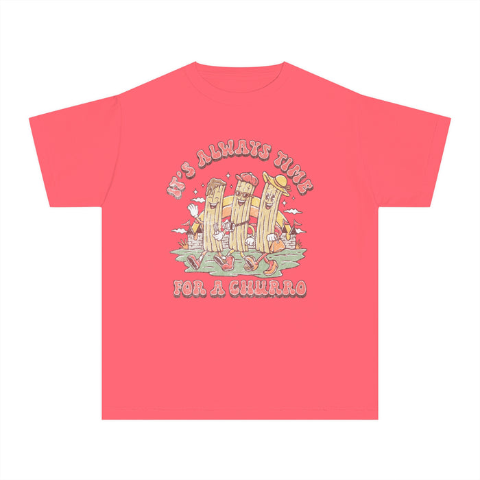 It's Always Time For A Churro Comfort Colors Youth Midweight Tee