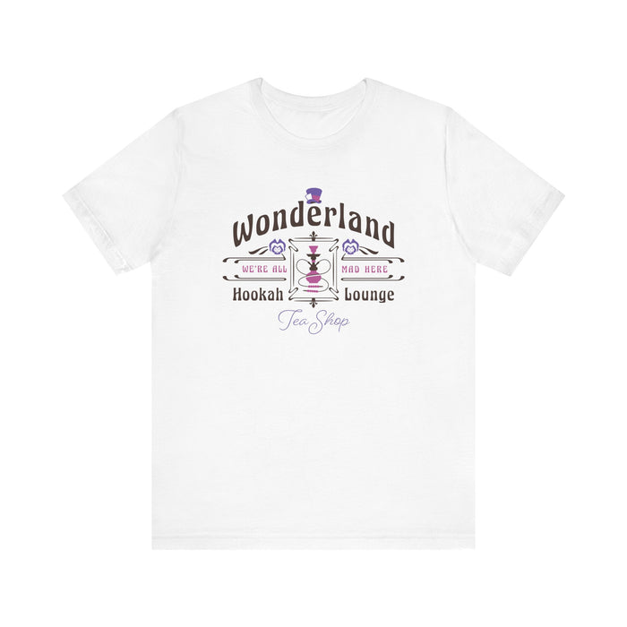 Wonderland Hookah Lounge Bella Canvas Unisex Jersey Short Sleeve Tee