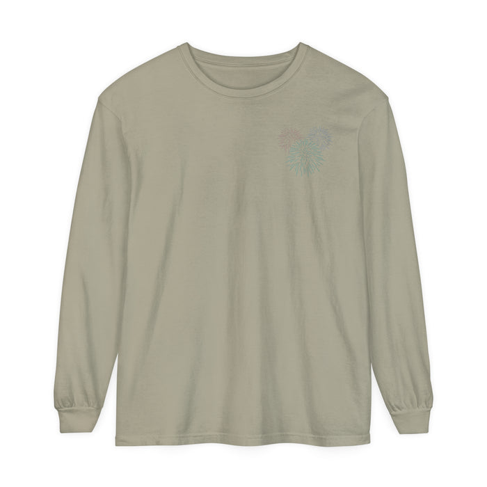 Firework Department Comfort Colors Unisex Garment-dyed Long Sleeve T-Shirt