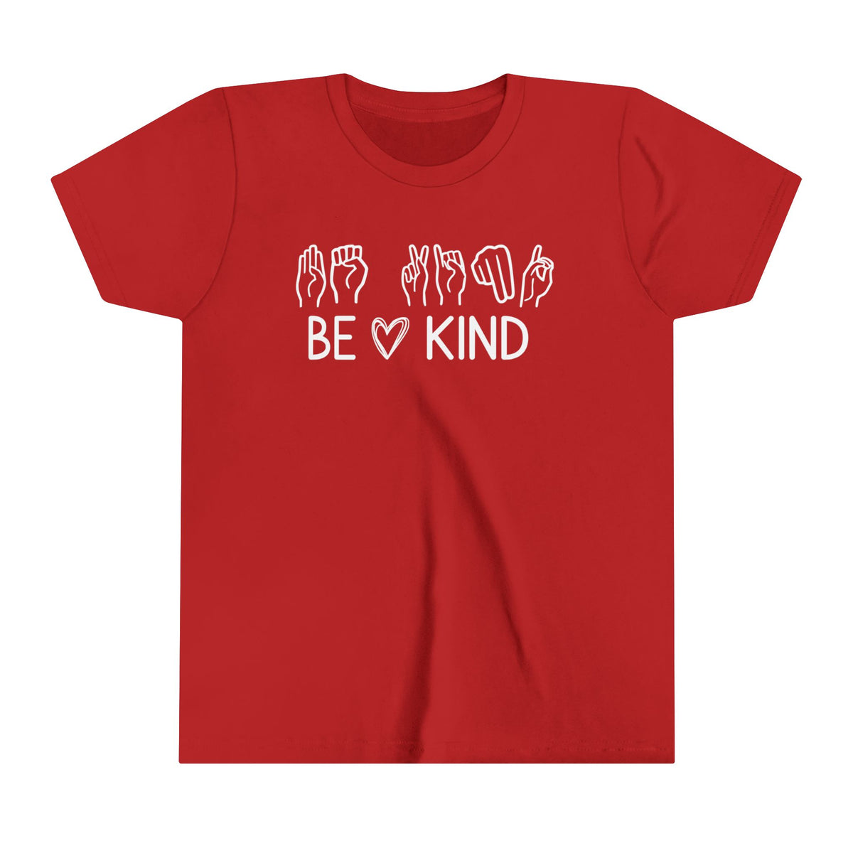 Be Kind ASL Bella Canvas Youth Short Sleeve Tee