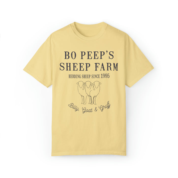 Bo Peep's Sheep Farm Comfort Colors Unisex Garment-Dyed T-shirt