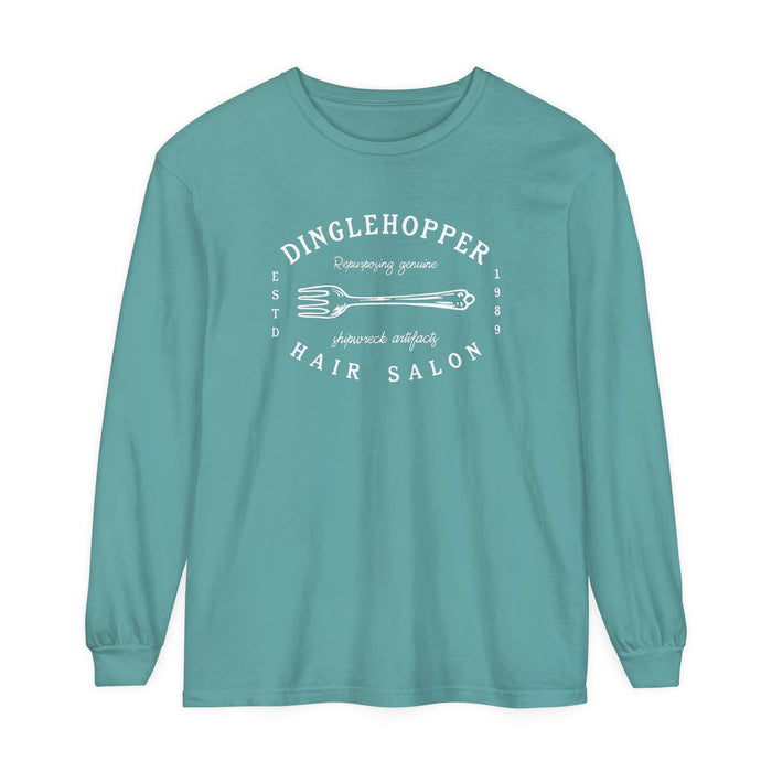 Dinglehopper Hair Salon Comfort Colors Unisex Garment-dyed Long Sleeve T-Shirt