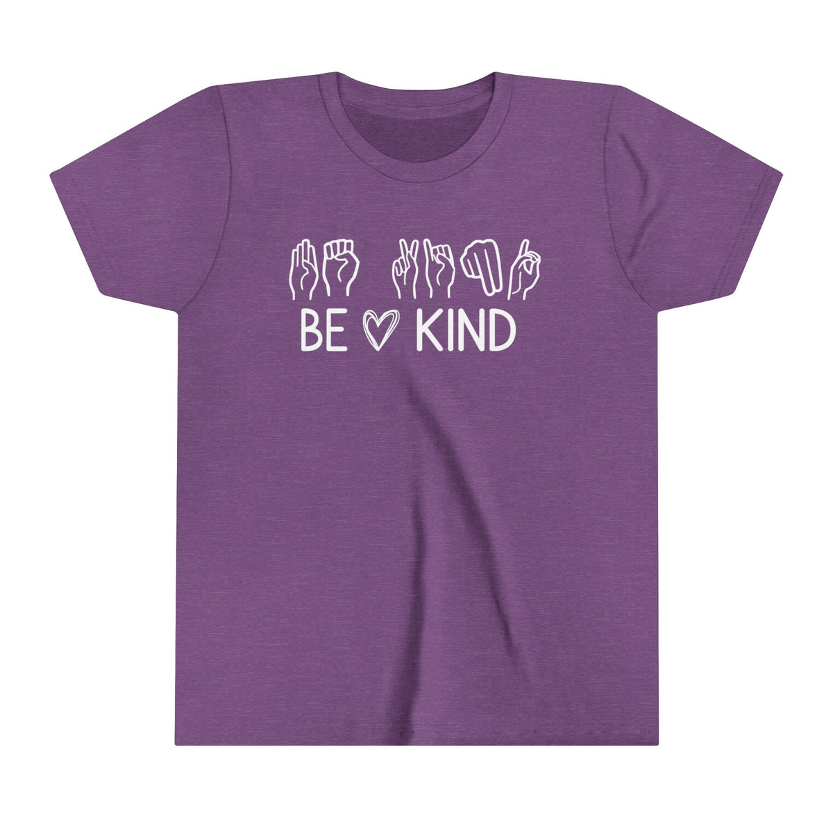 Be Kind ASL Bella Canvas Youth Short Sleeve Tee