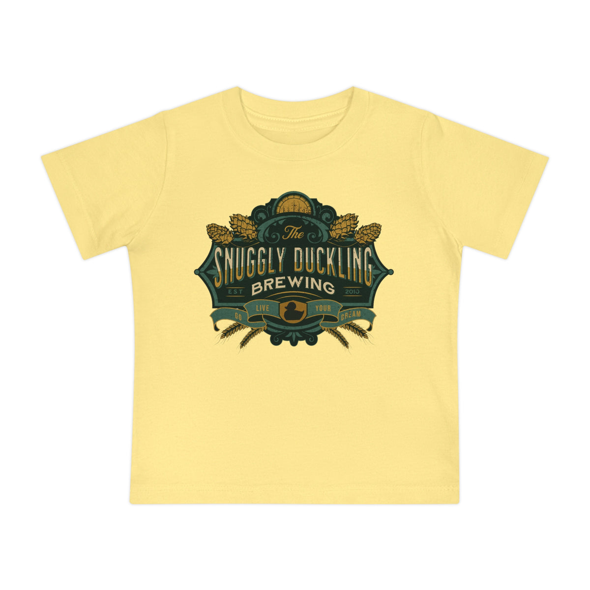 The Snuggly Duckling Brewing Bella Canvas Baby Short Sleeve T-Shirt