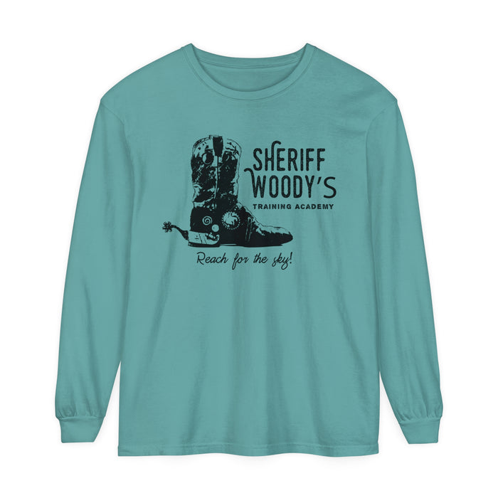 Sheriff Woody’s Training Academy Comfort Colors Unisex Garment-dyed Long Sleeve T-Shirt