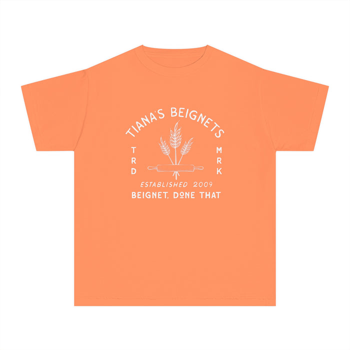 Tiana's Beignets Comfort Colors Youth Midweight Tee