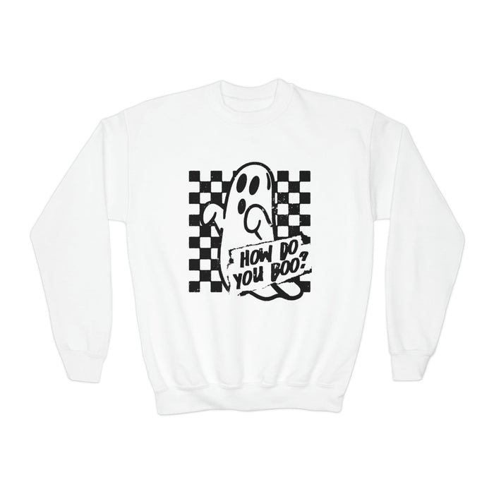 How Do You Boo? Gildan Youth Crewneck Sweatshirt