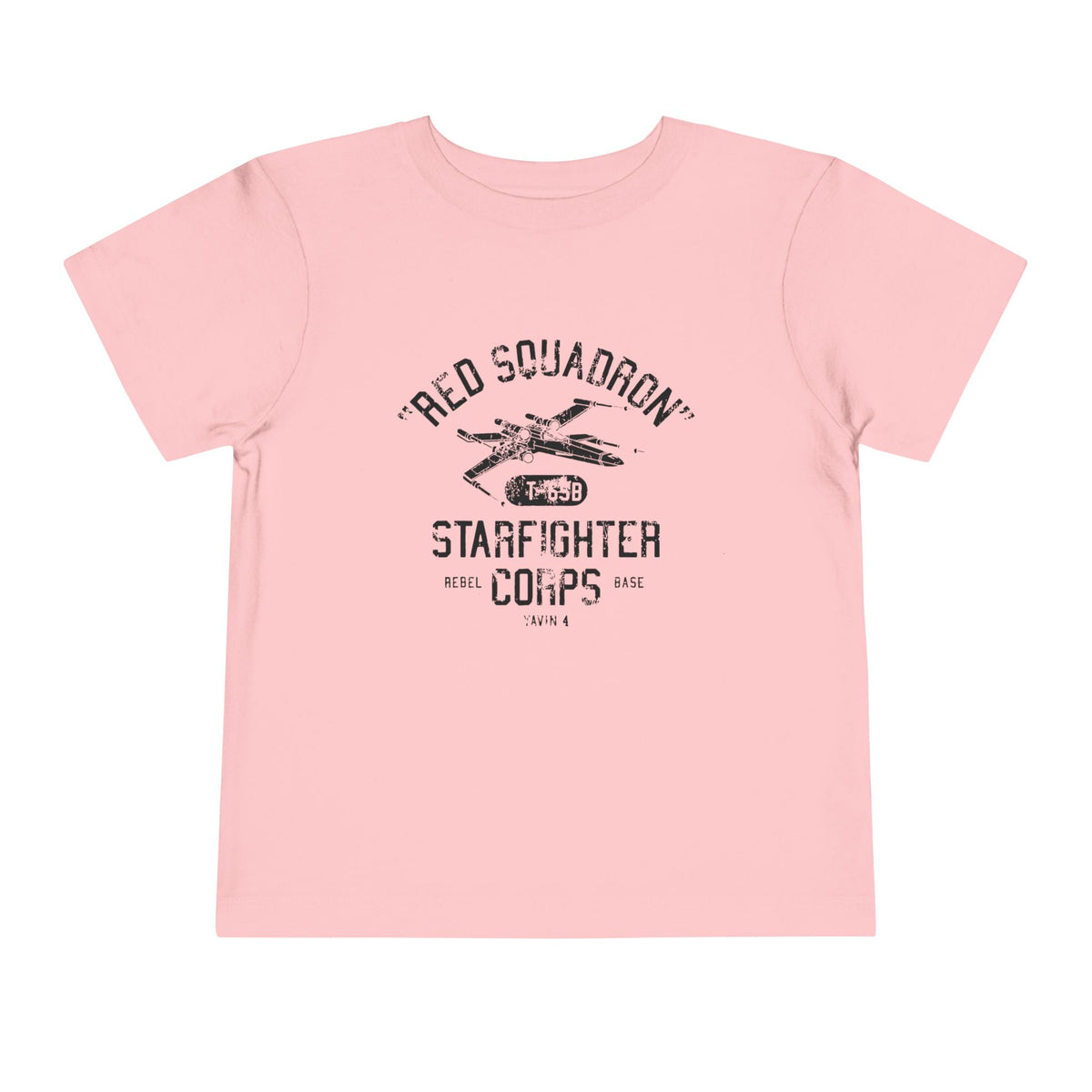 Red Squadron Starfighter Corps Bella Canvas Toddler Short Sleeve Tee