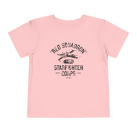 Red Squadron Starfighter Corps Bella Canvas Toddler Short Sleeve Tee