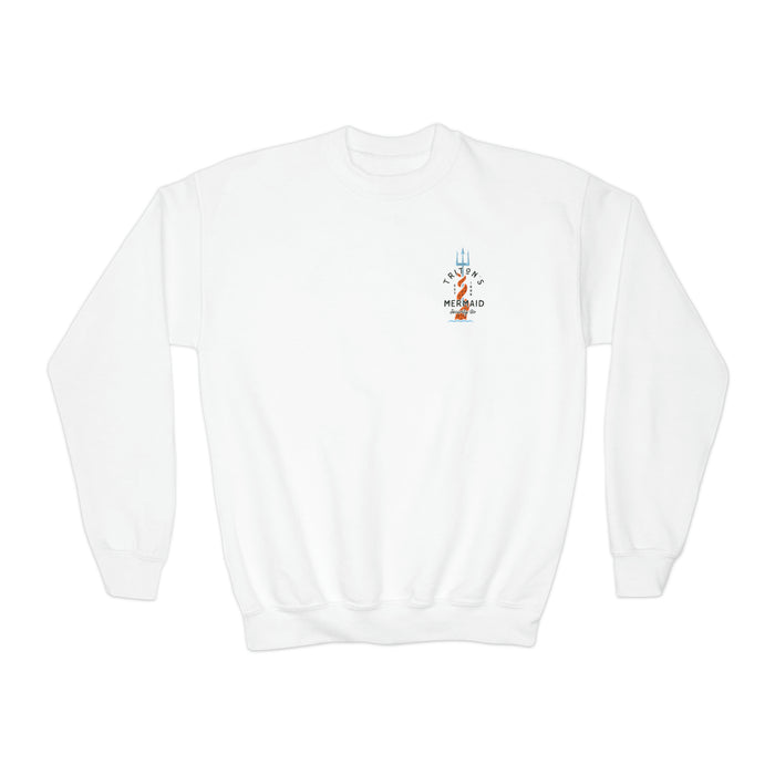 Triton's Mermaid Security Gildan Youth Crewneck Sweatshirt