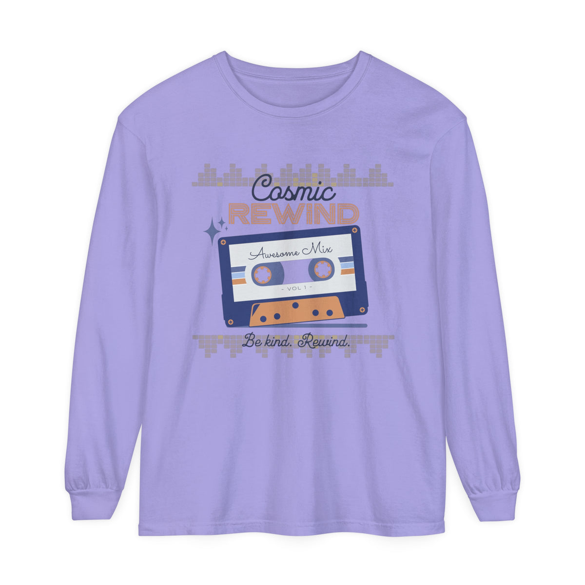 Cosmic Rewind Comfort Colors Unisex Garment-dyed Long Sleeve T-Shirt
