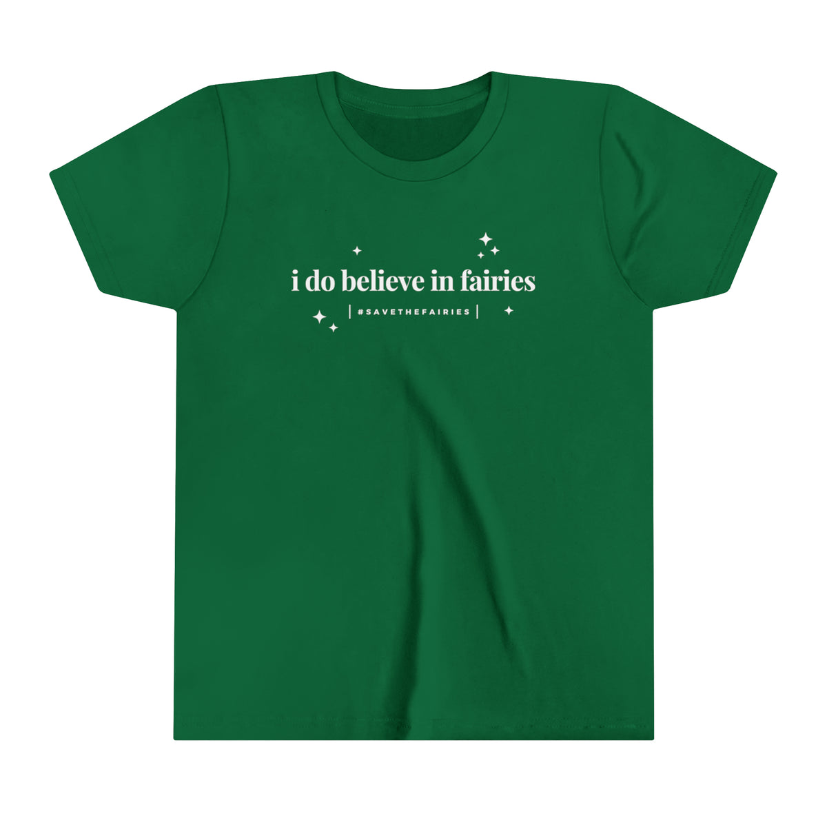 I Do Believe In Fairies Bella Canvas Youth Short Sleeve Tee