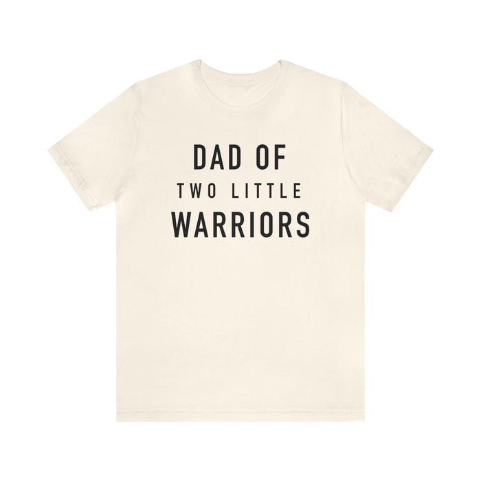 Dad Of Two Little Warriors Bella Canvas Unisex Jersey Short Sleeve Tee