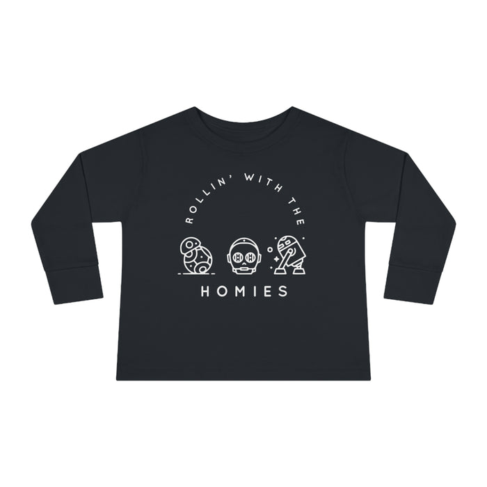 Rollin’ With The Homies Rabbit Skins Toddler Long Sleeve Tee