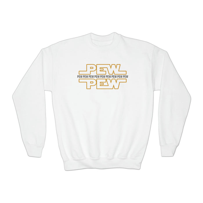 PEW PEW PEW Gildan Youth Crewneck Sweatshirt