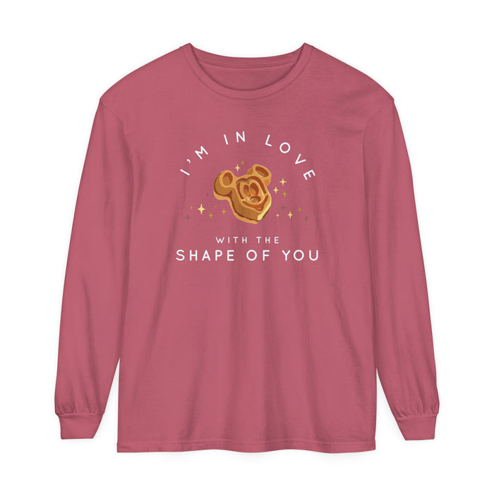 I'm in Love with the Shape of You Comfort Colors Unisex Garment-dyed Long Sleeve T-Shirt