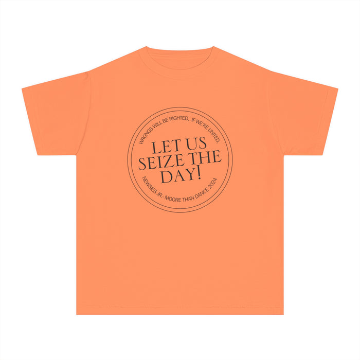 Let Us Seize The Day Comfort Colors Youth Midweight Tee