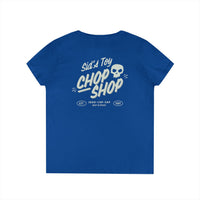 Sid's Toy Chop Shop Ladies' Gildan V-Neck T-Shirt