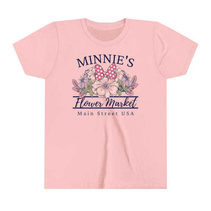 Minnie's Flower Market Bella Canvas Youth Short Sleeve Tee