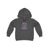 Witch and Famous Gildan Youth Heavy Blend Hooded Sweatshirt