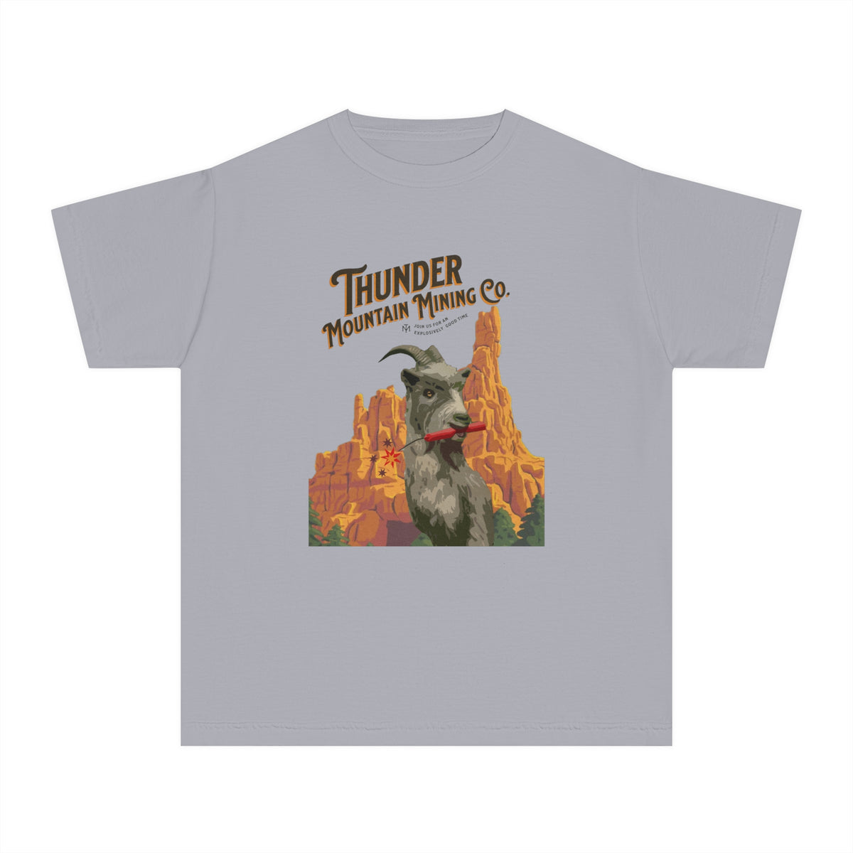 Thunder Mountain Mining Co. Comfort Colors Youth Midweight Tee