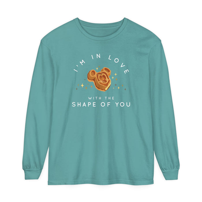 I'm in Love with the Shape of You Comfort Colors Unisex Garment-dyed Long Sleeve T-Shirt