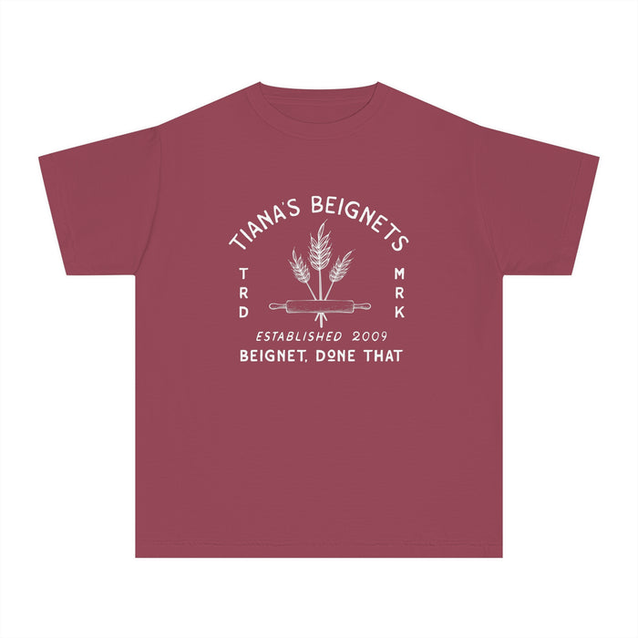 Tiana's Beignets Comfort Colors Youth Midweight Tee