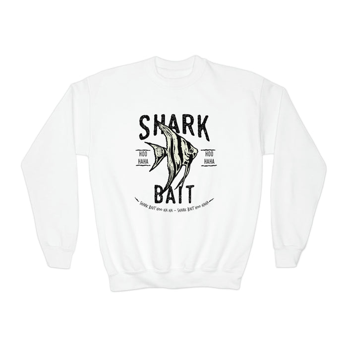 Shark Bait Hoo Haha Gildan Youth Crewneck Sweatshirt