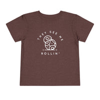 They See Me Rollin' Bella Canvas Toddler Short Sleeve Tee