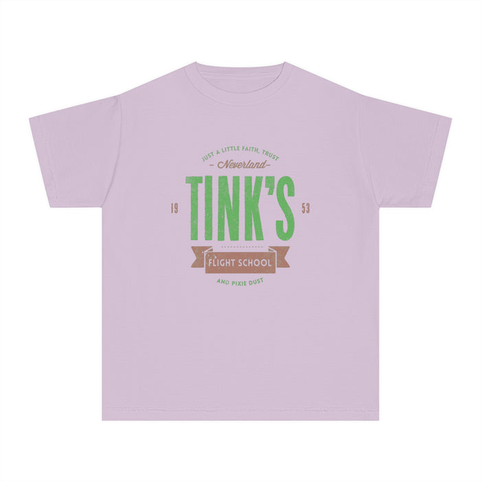 Tink's Flight School Comfort Colors Youth Midweight Tee